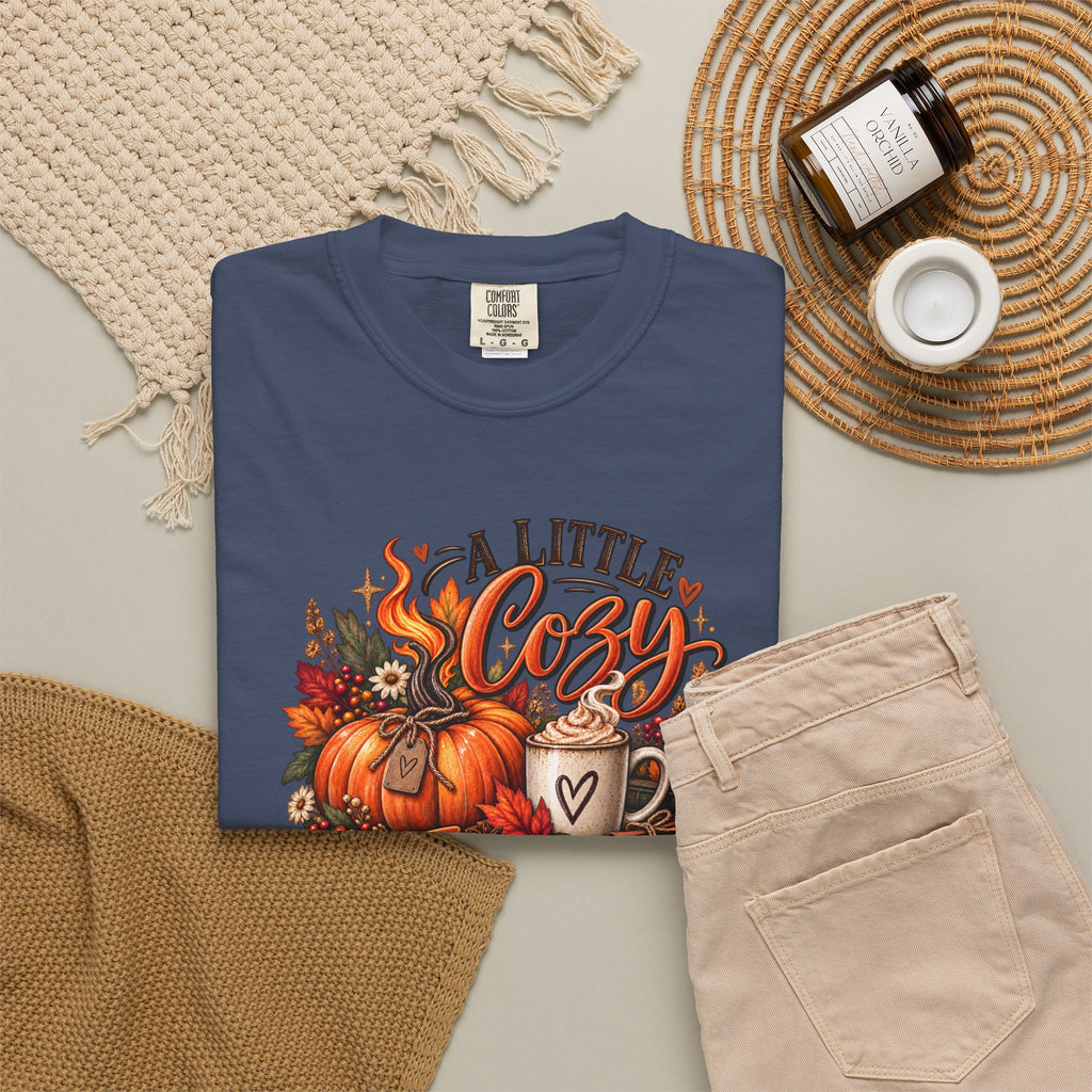 Cozy A Little Cozy A Little Feral Fall Pumpkin T-Shirt