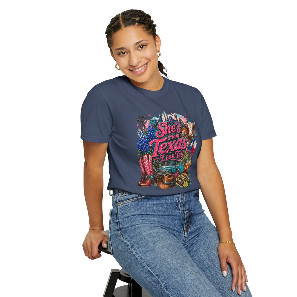She's From Texas I Can Tell T-Shirt — Texas Pride Graphic Tee