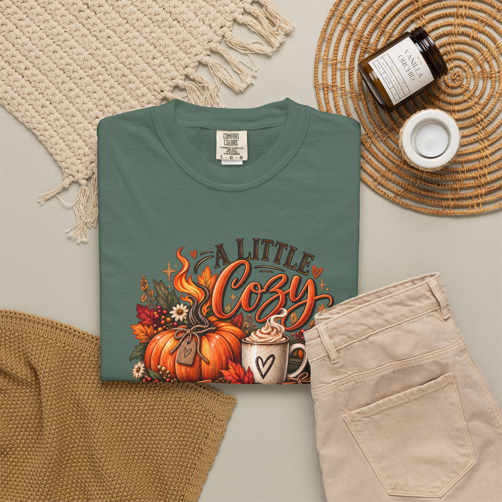 Cozy A Little Cozy A Little Feral Fall Pumpkin T-Shirt