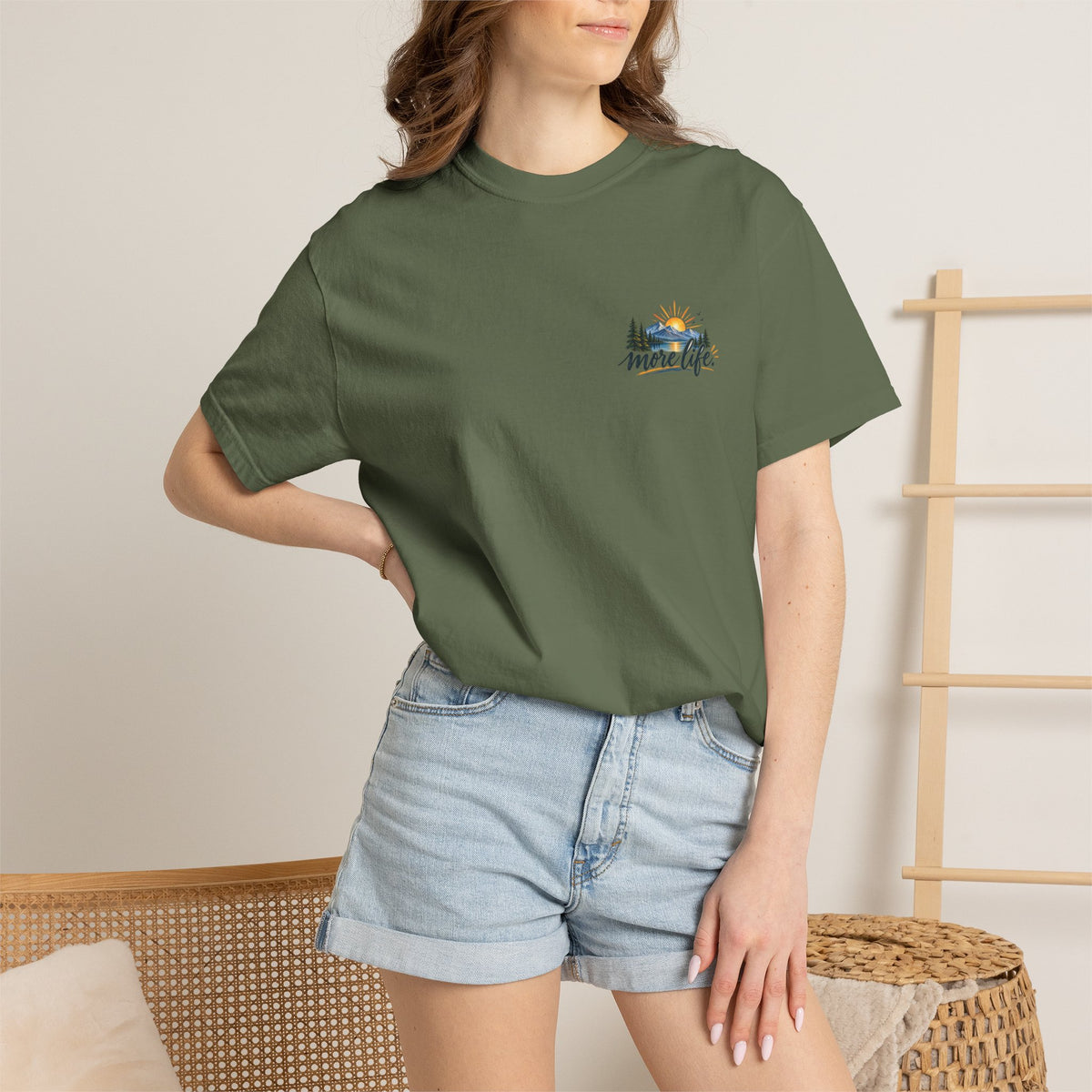 Adventure Graphic T-Shirt — "You Can't Give Your Life More Time" Scenic Tee