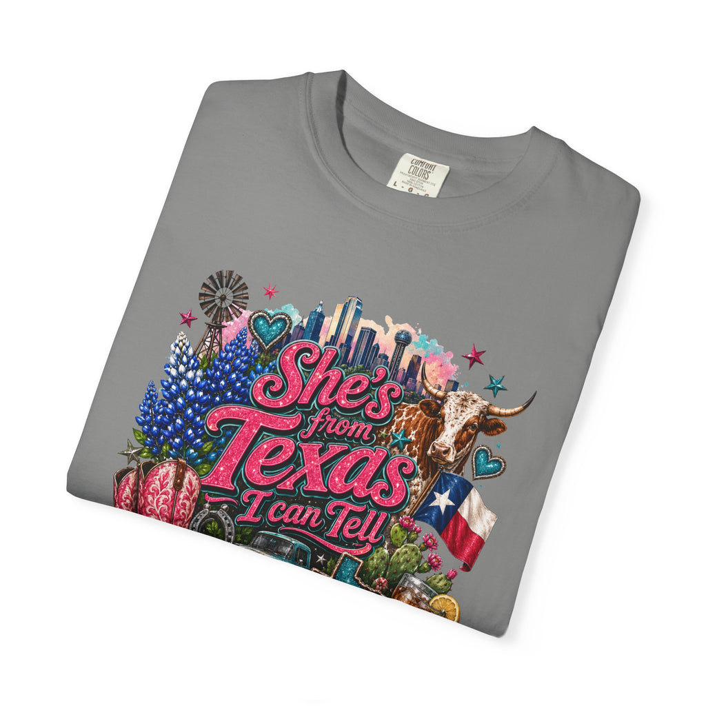 She's From Texas I Can Tell T-Shirt — Texas Pride Graphic Tee
