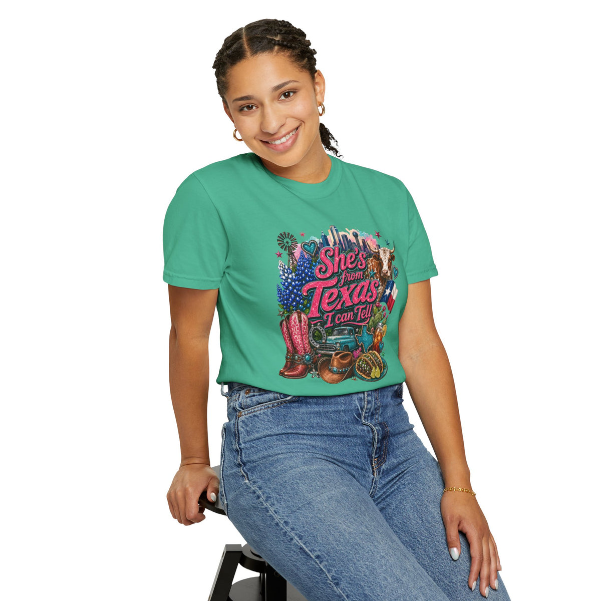 She's From Texas I Can Tell T-Shirt — Texas Pride Graphic Tee