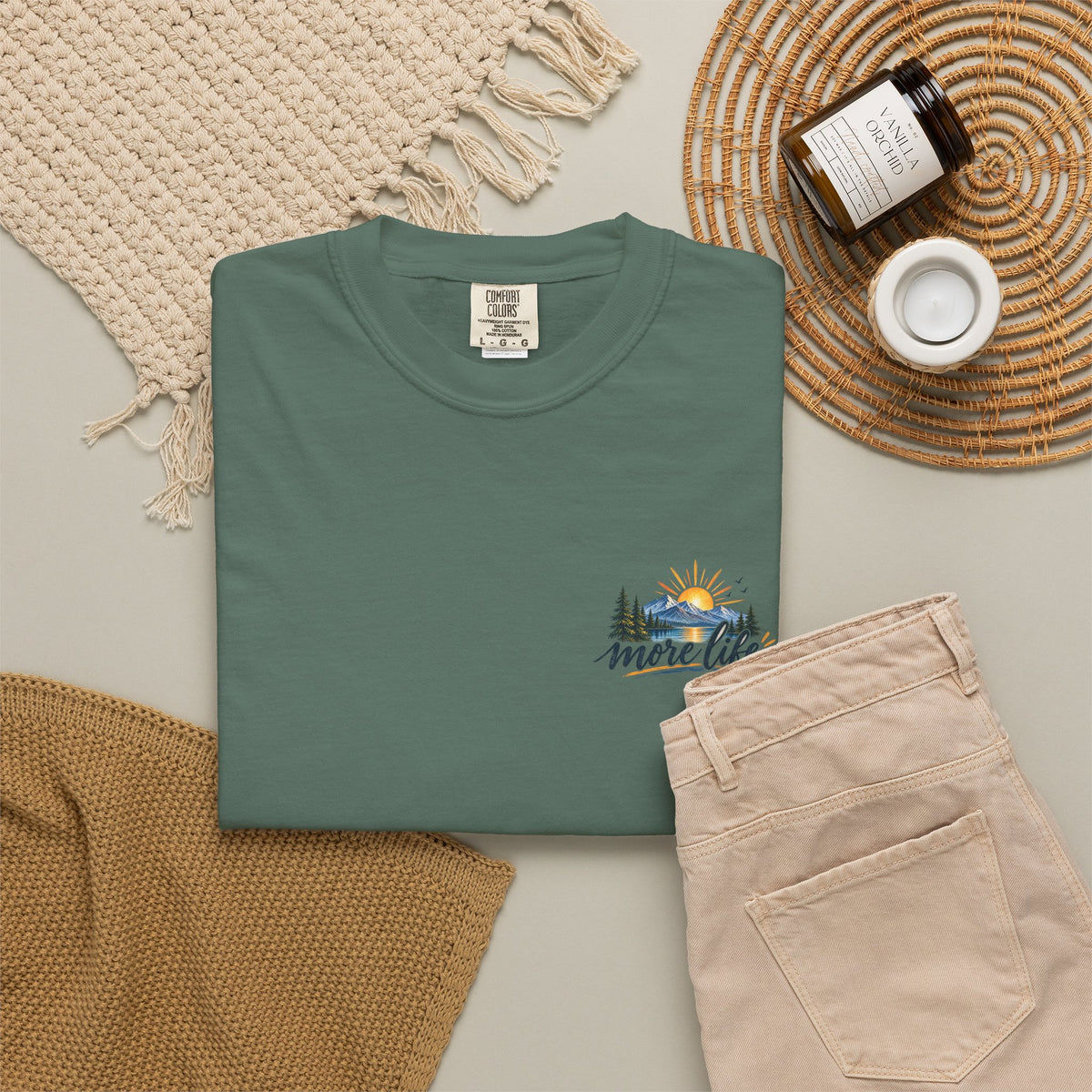 Adventure Graphic T-Shirt — "You Can't Give Your Life More Time" Scenic Tee