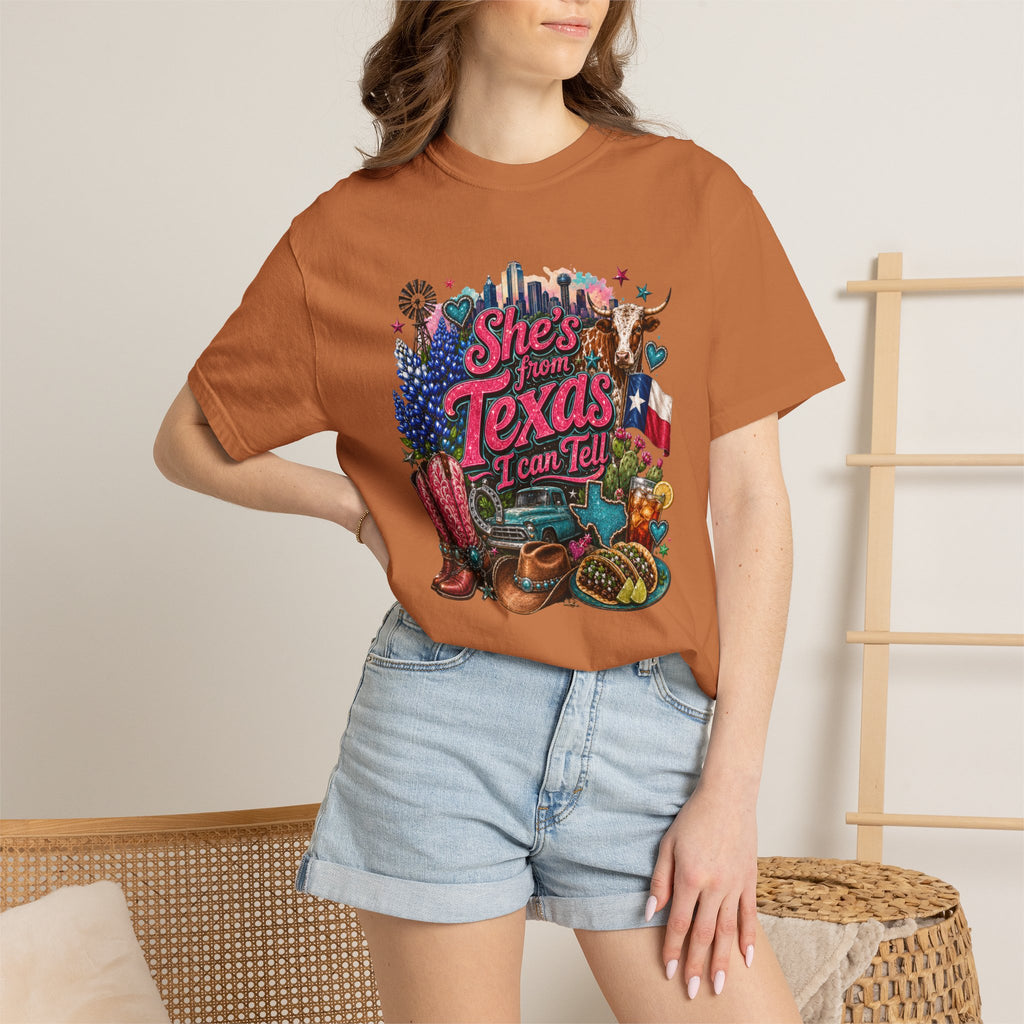 She's From Texas I Can Tell T-Shirt — Texas Pride Graphic Tee