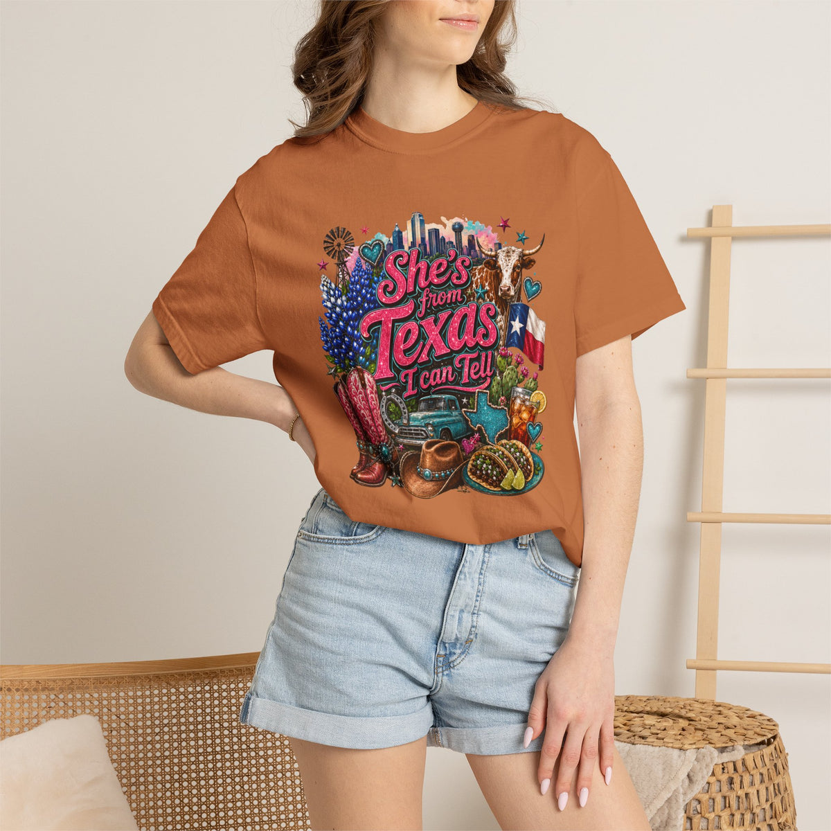 She's From Texas I Can Tell T-Shirt — Texas Pride Graphic Tee
