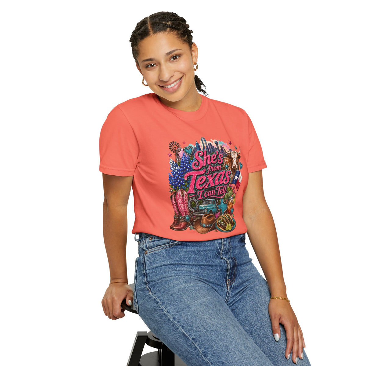 She's From Texas I Can Tell T-Shirt — Texas Pride Graphic Tee