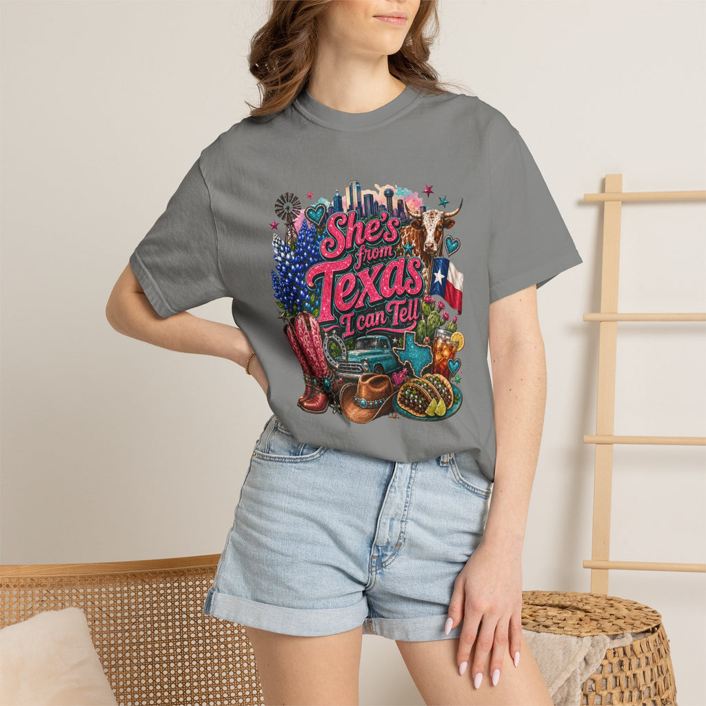 She's From Texas I Can Tell T-Shirt — Texas Pride Graphic Tee