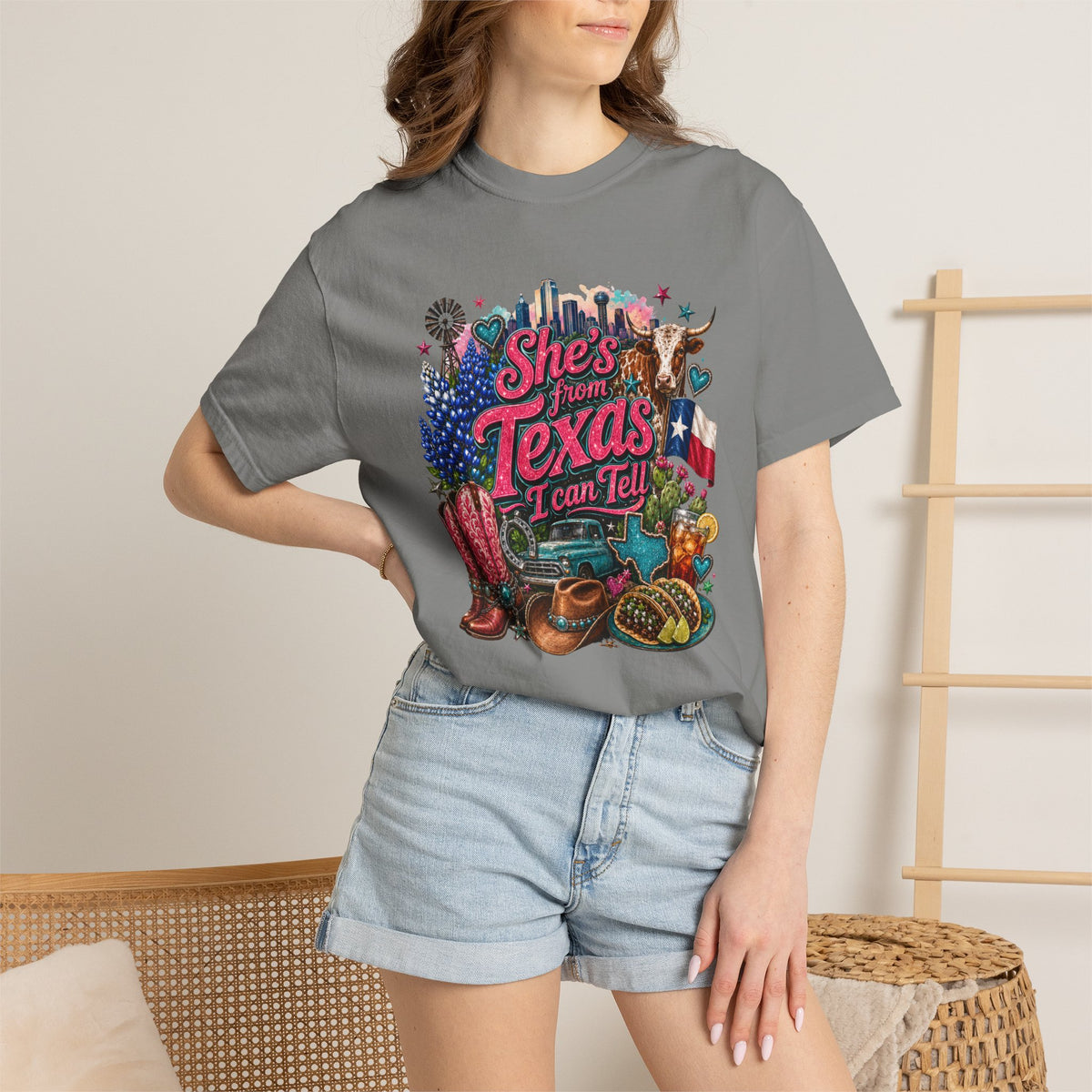 She's From Texas I Can Tell T-Shirt — Texas Pride Graphic Tee