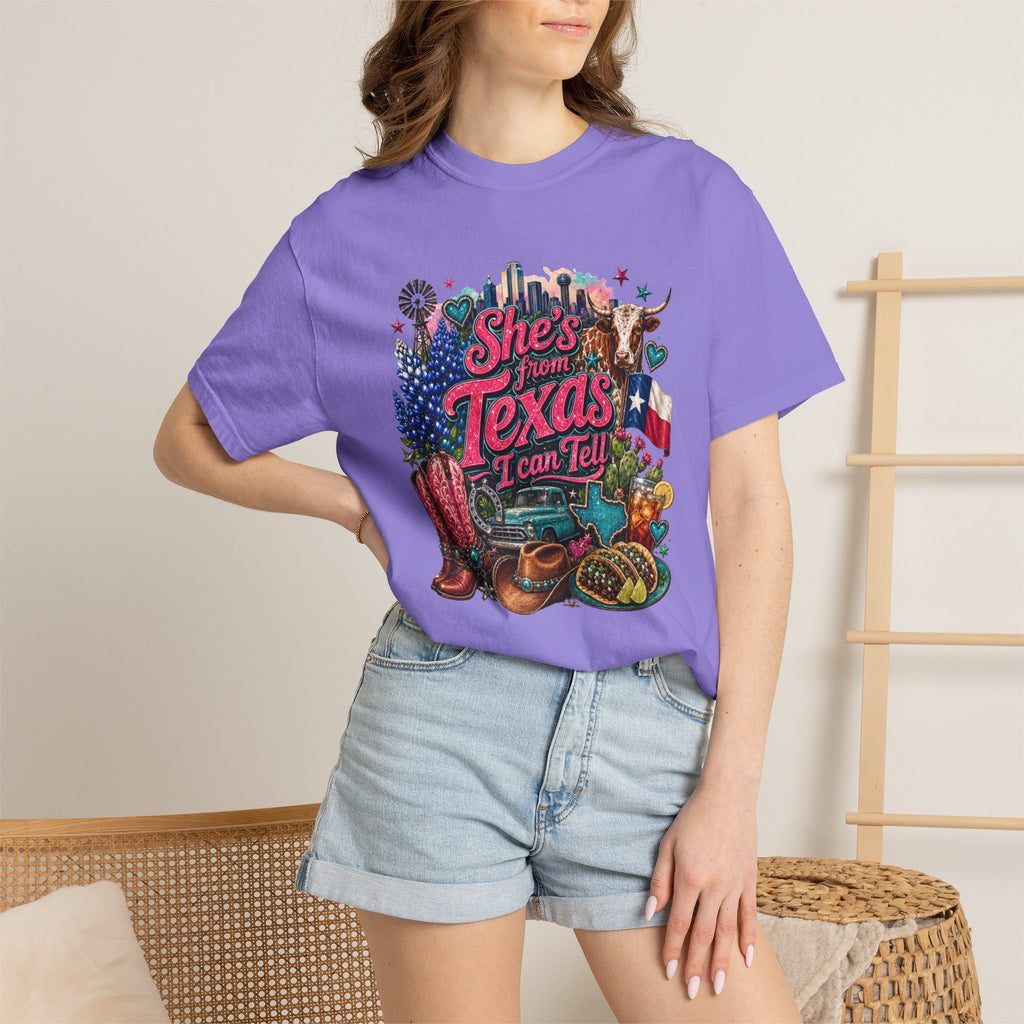 She's From Texas I Can Tell T-Shirt — Texas Pride Graphic Tee