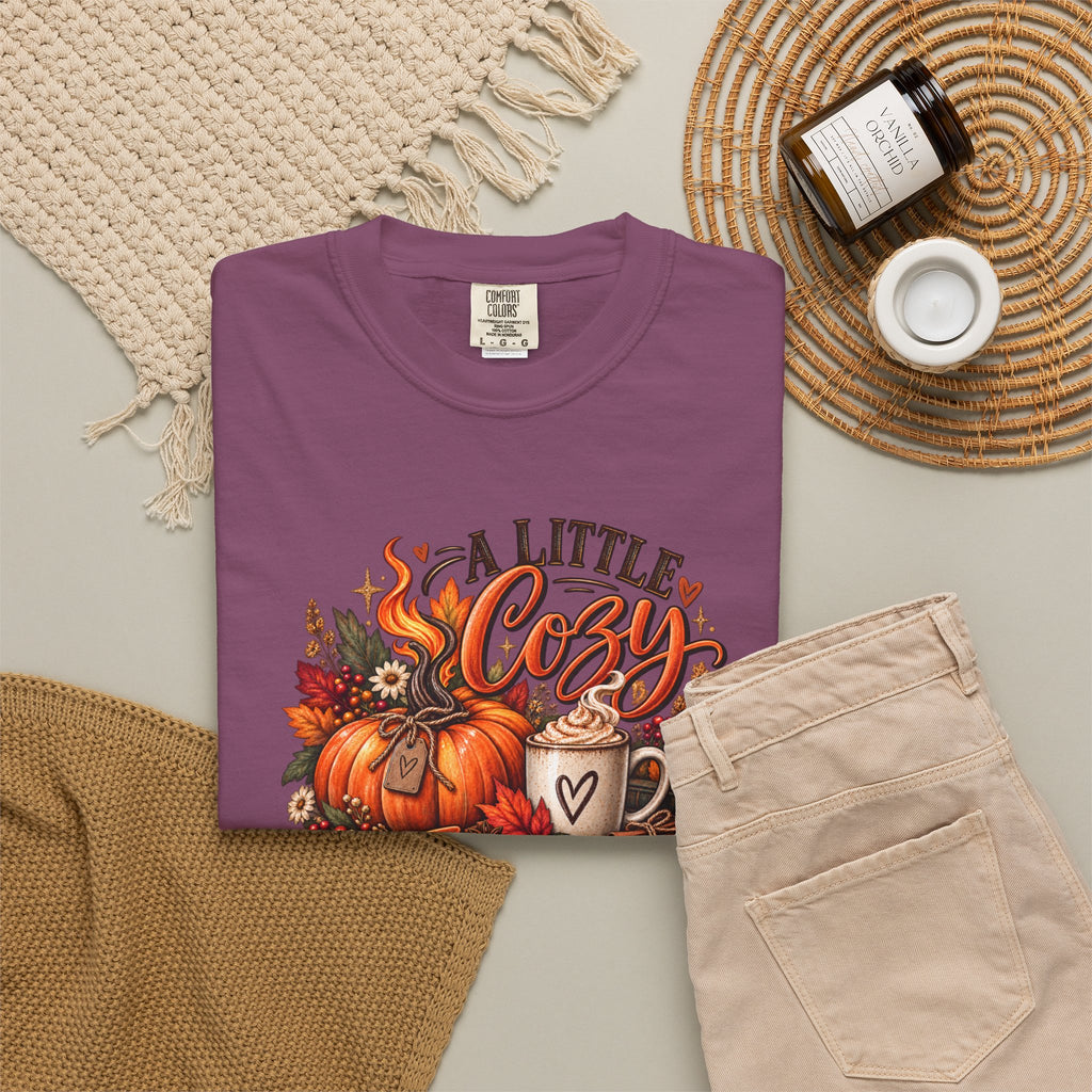 Cozy A Little Cozy A Little Feral Fall Pumpkin T-Shirt
