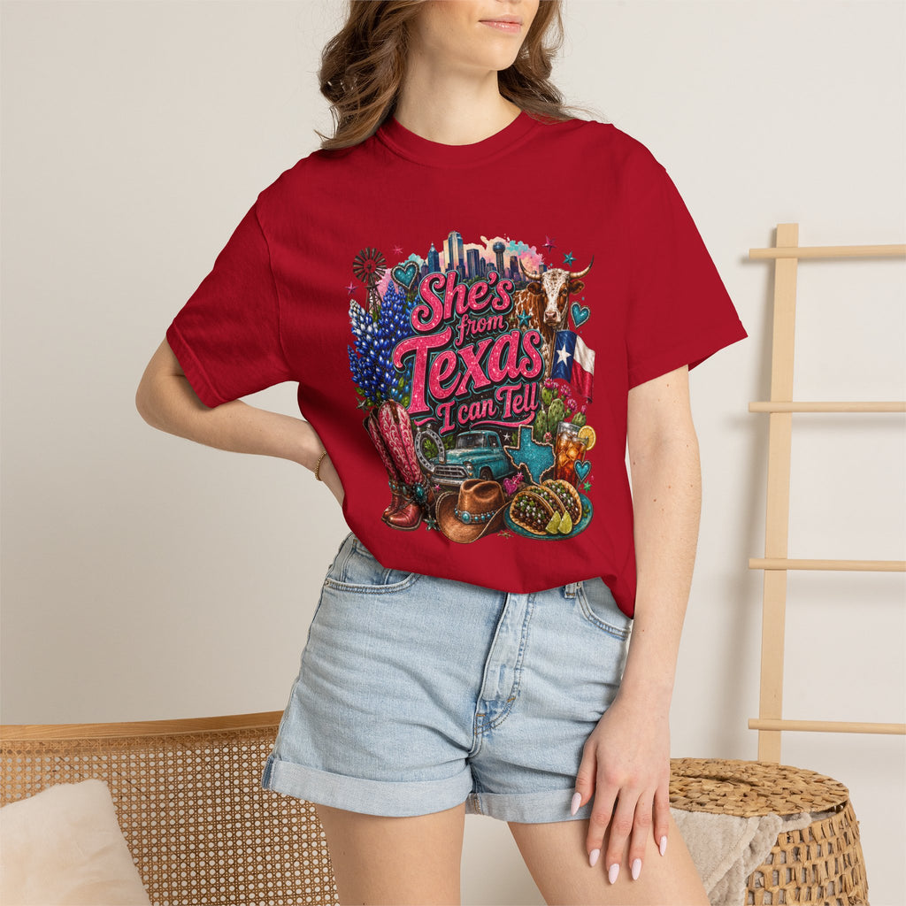 She's From Texas I Can Tell T-Shirt — Texas Pride Graphic Tee