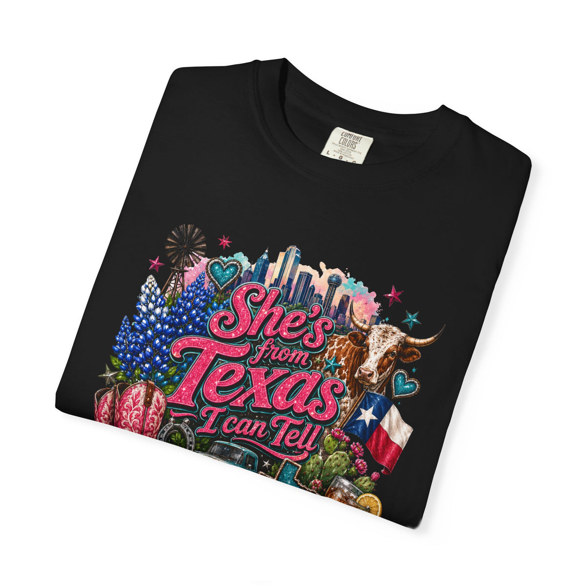 She's From Texas I Can Tell T-Shirt — Texas Pride Graphic Tee