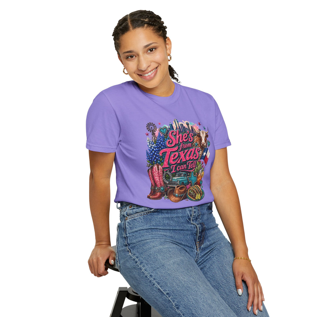 She's From Texas I Can Tell T-Shirt — Texas Pride Graphic Tee