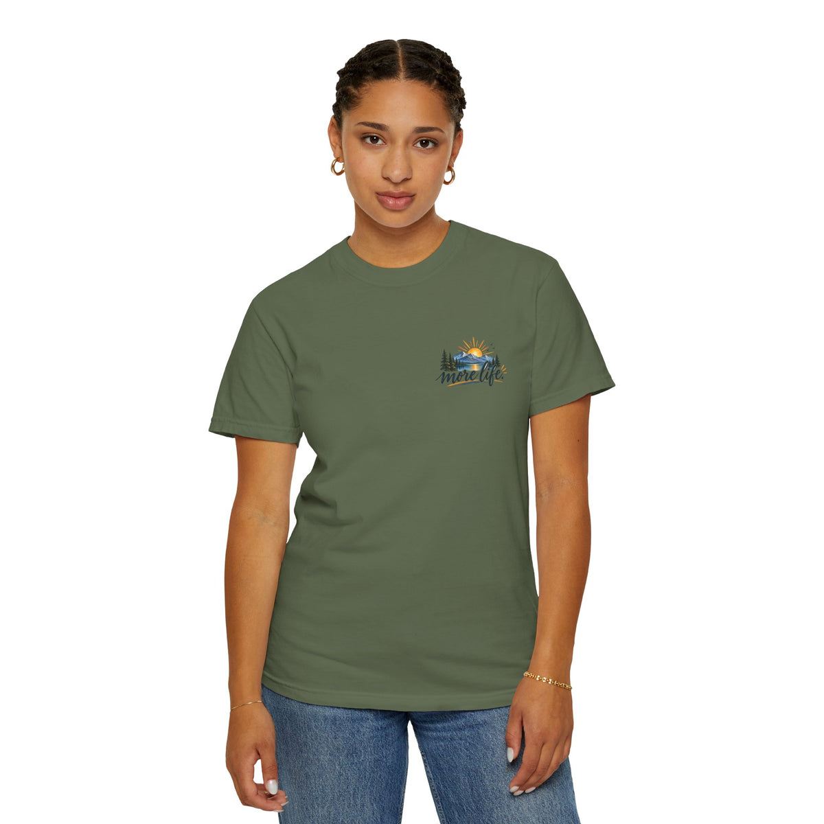 Adventure Graphic T-Shirt — "You Can't Give Your Life More Time" Scenic Tee