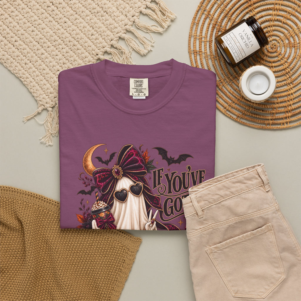 Halloween Ghost T-Shirt – "If You’ve Got It, Haunt It" Spooky Graphic Tee