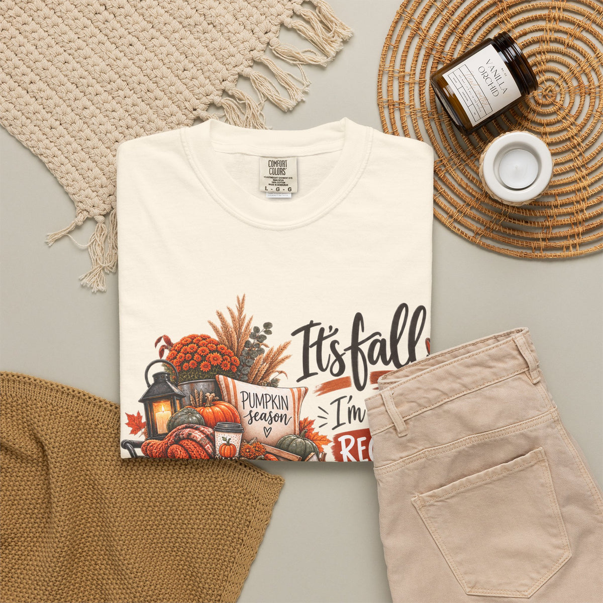 Fall Seasonal Decor T-Shirt — "It's Fall, I'm Legally Required to Buy Unnecessary Seasonal Decor"