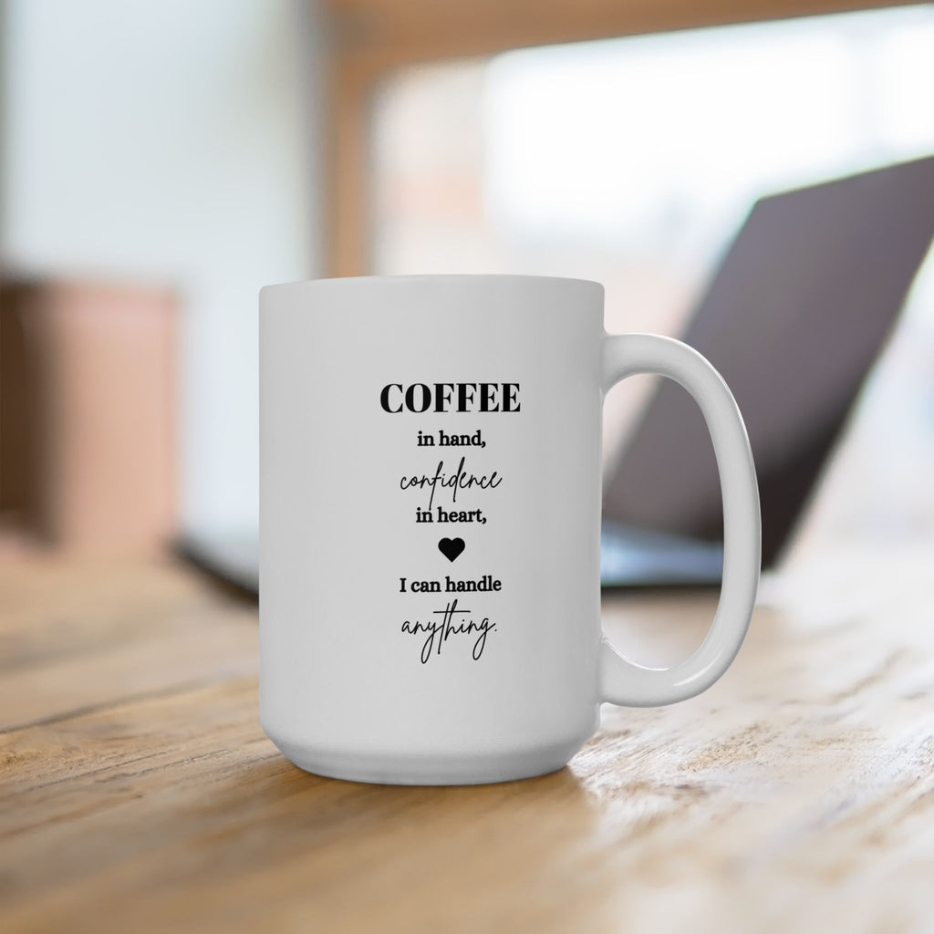 Funny Coffee Mug - 'I Need Coffee' Ceramic Cup, 15oz