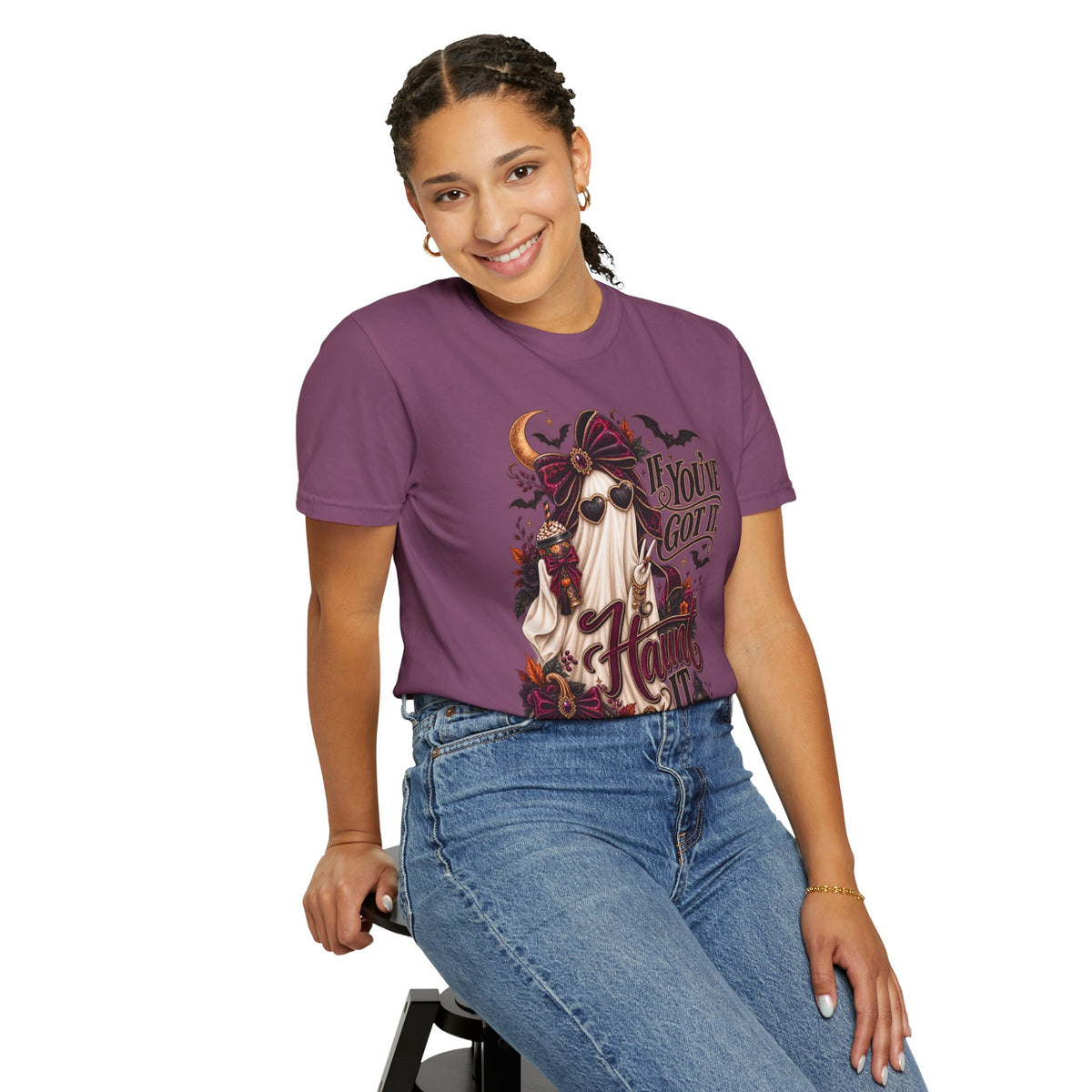Halloween Ghost T-Shirt – "If You’ve Got It, Haunt It" Spooky Graphic Tee