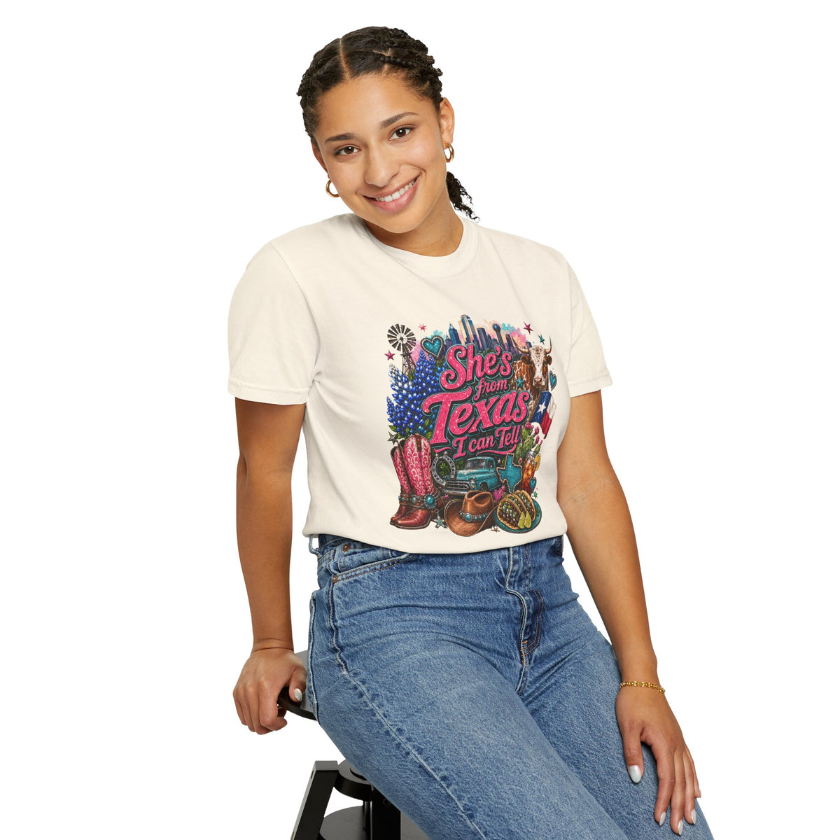 She's From Texas I Can Tell T-Shirt — Texas Pride Graphic Tee