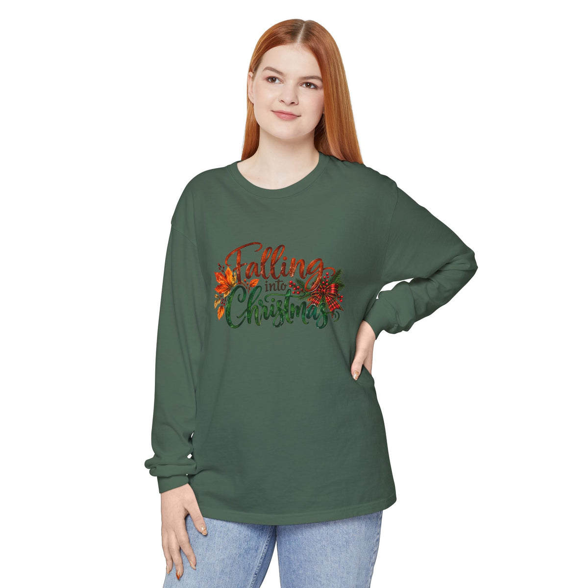 Falling Into Christmas Long Sleeve T-Shirt