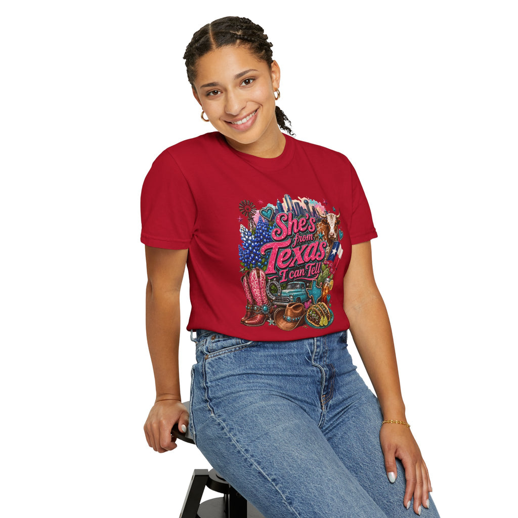 She's From Texas I Can Tell T-Shirt — Texas Pride Graphic Tee