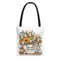 Floral 'Take What You Need' Tote Bag