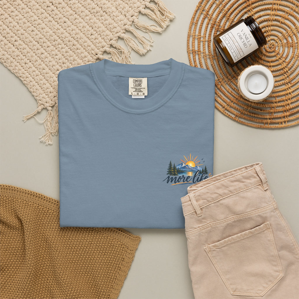 Adventure Graphic T-Shirt — "You Can't Give Your Life More Time" Scenic Tee
