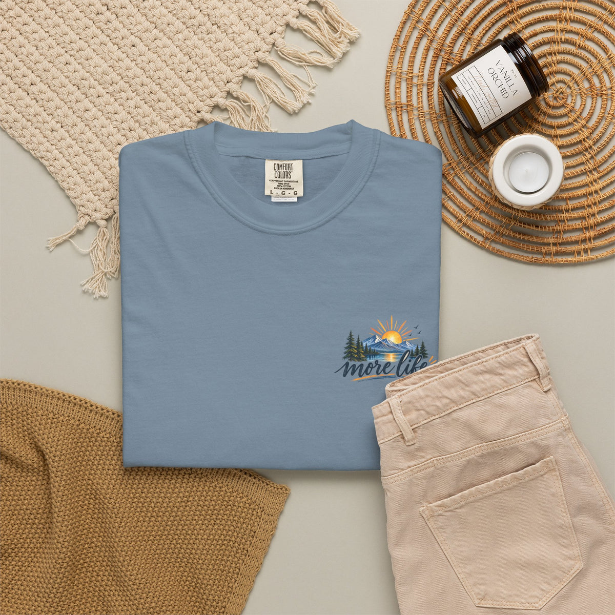 Adventure Graphic T-Shirt — "You Can't Give Your Life More Time" Scenic Tee