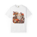 Fall Autumn Graphic T-Shirt — "Slow Mornings, Cozy Coffee, Sweater Days"