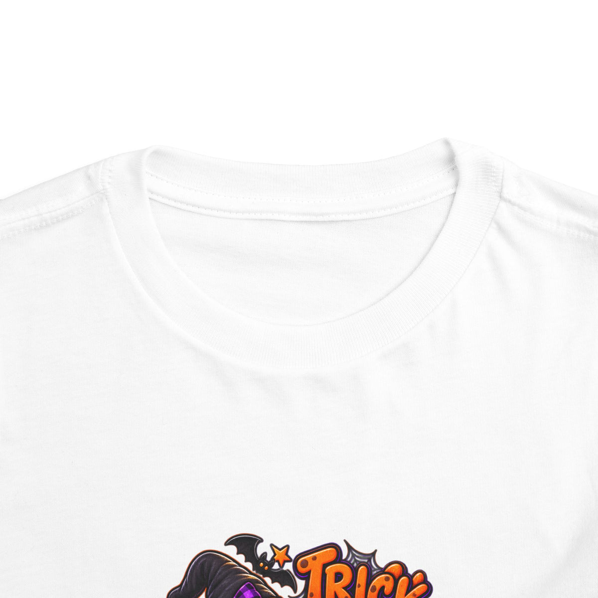 Toddler Tee — "Trick or Rawr" Halloween Dino Witch Shirt