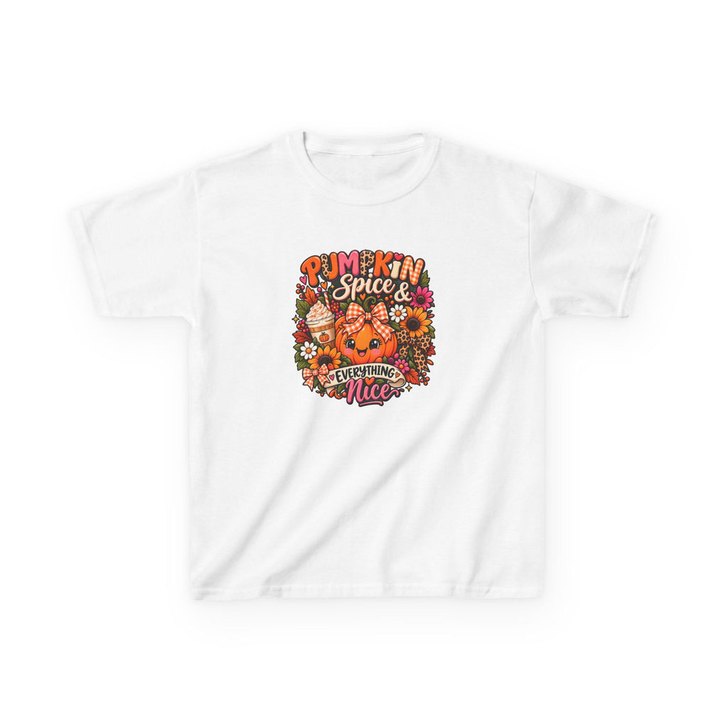 Kids Pumpkin Spice Tee — "Pumpkin Spice & Everything Nice" Fall Shirt