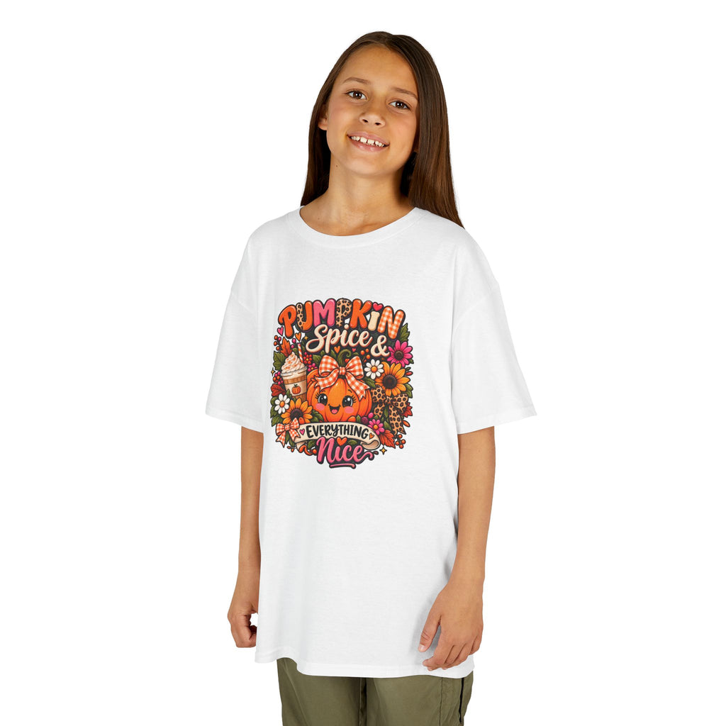 Kids Pumpkin Spice Tee — "Pumpkin Spice & Everything Nice" Fall Shirt