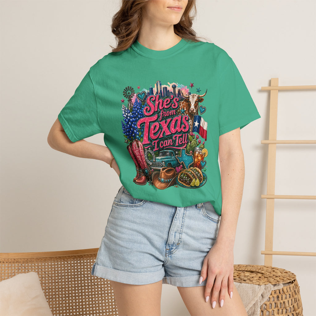 She's From Texas I Can Tell T-Shirt — Texas Pride Graphic Tee