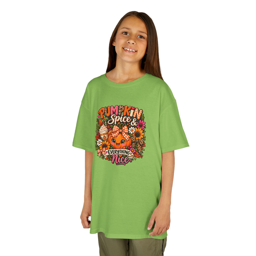 Kids Pumpkin Spice Tee — "Pumpkin Spice & Everything Nice" Fall Shirt