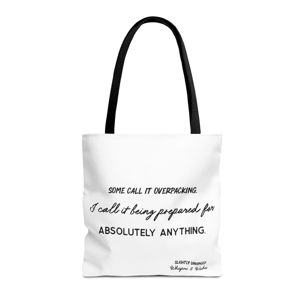 Tote Bag — "Some Call It Overpacking" Travel-Ready Canvas Tote