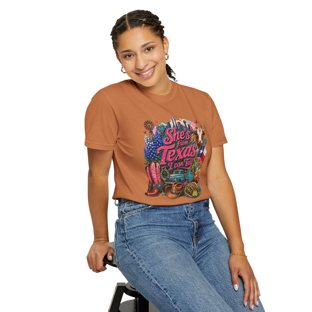 She's From Texas I Can Tell T-Shirt — Texas Pride Graphic Tee