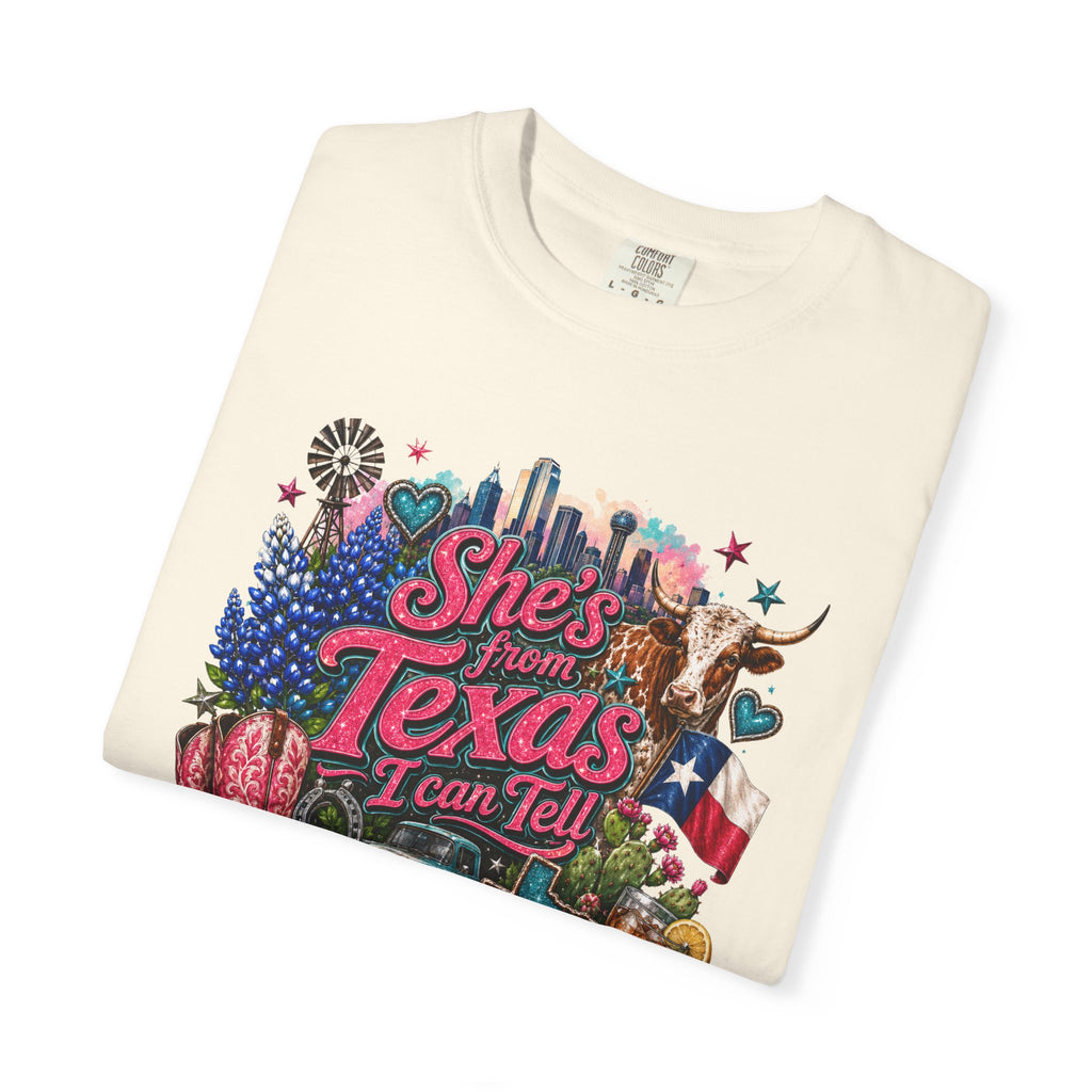 She's From Texas I Can Tell T-Shirt — Texas Pride Graphic Tee