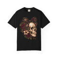 Skull & Roses T-Shirt — Floral Skull Graphic Tee