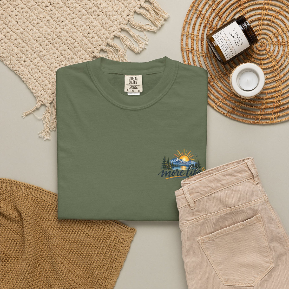 Adventure Graphic T-Shirt — "You Can't Give Your Life More Time" Scenic Tee