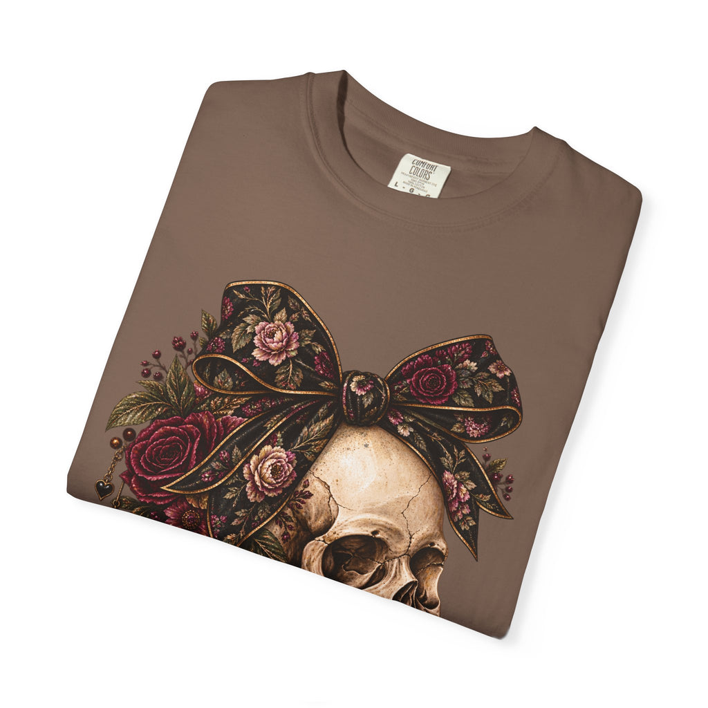 Skull & Roses T-Shirt — Floral Skull Graphic Tee