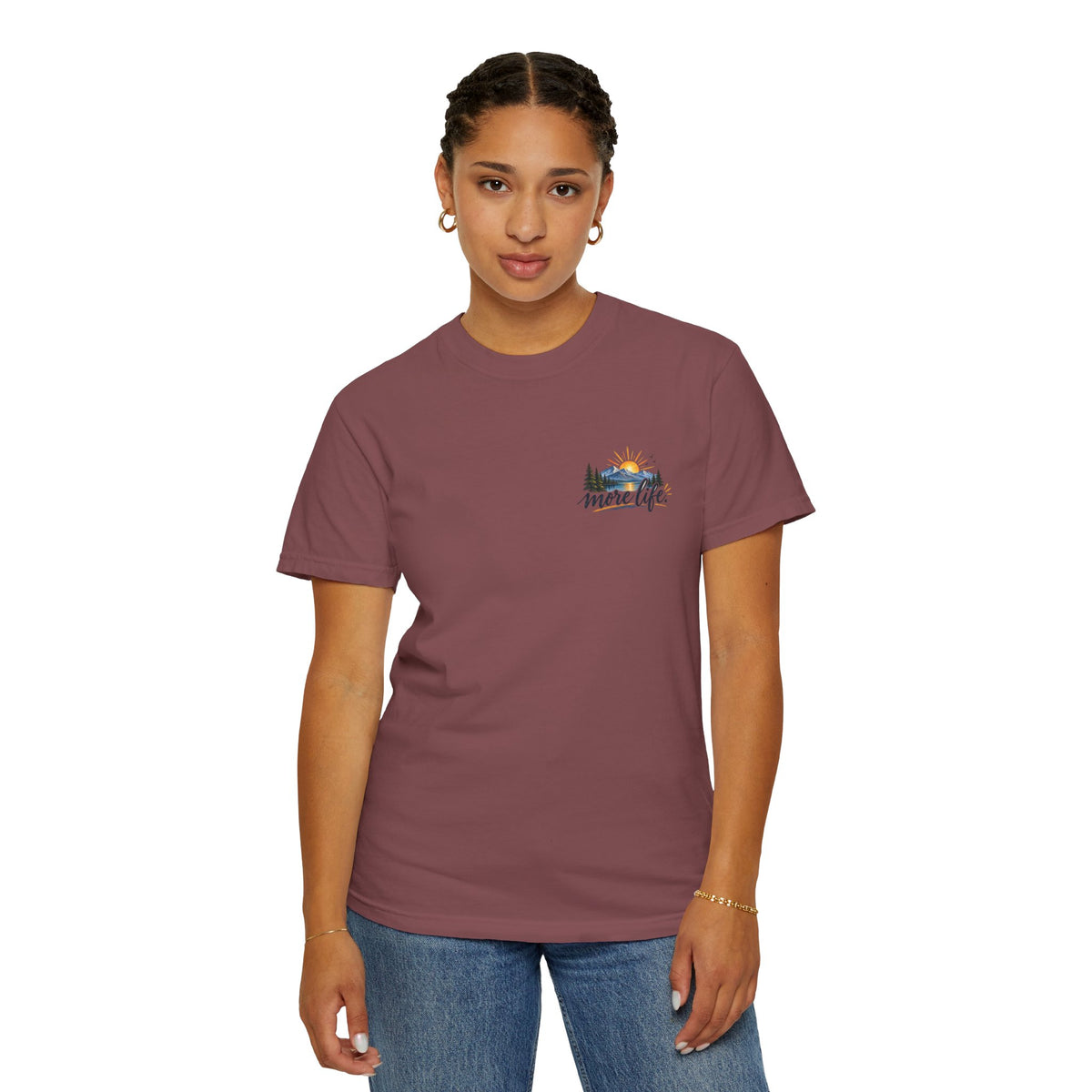 Adventure Graphic T-Shirt — "You Can't Give Your Life More Time" Scenic Tee