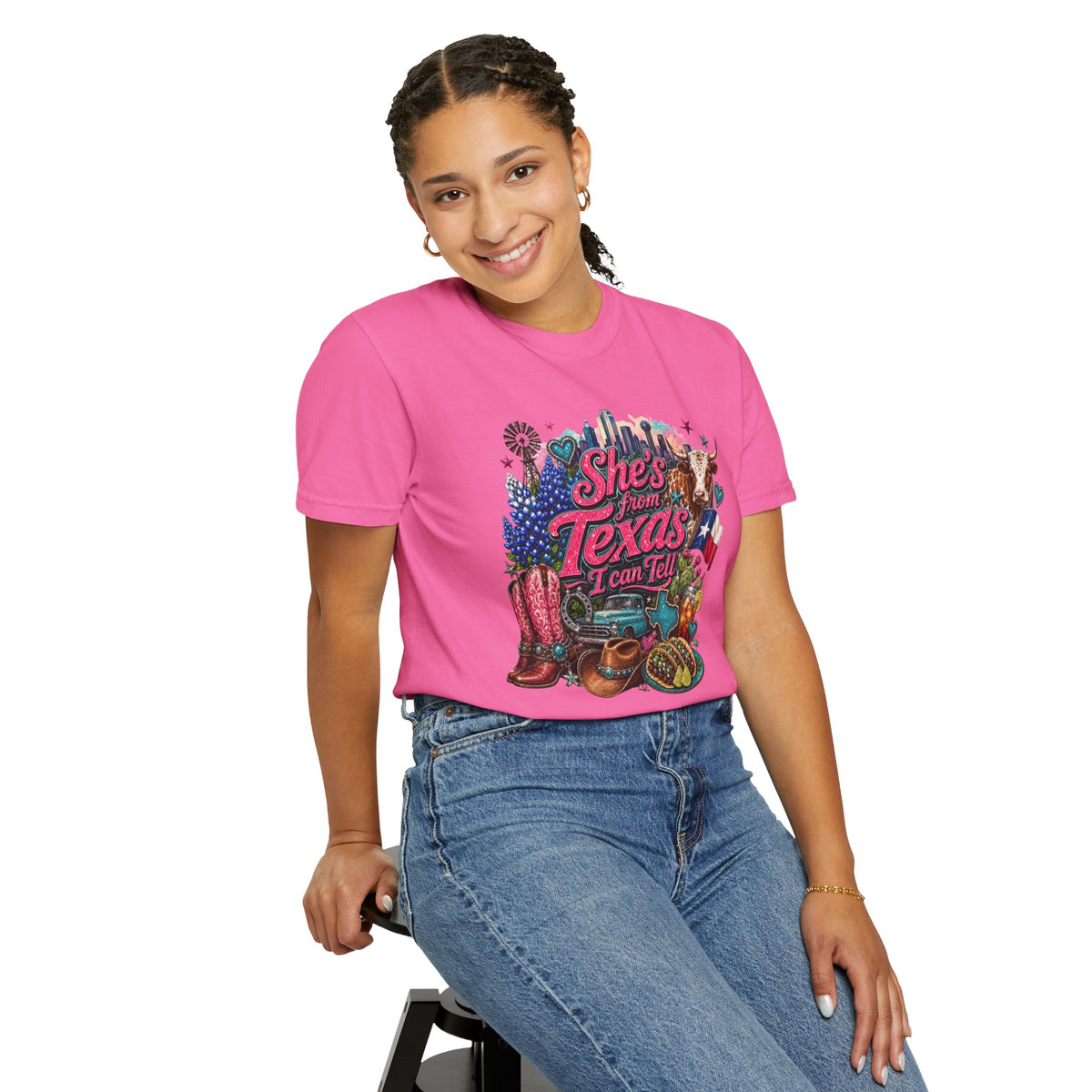 She's From Texas I Can Tell T-Shirt — Texas Pride Graphic Tee