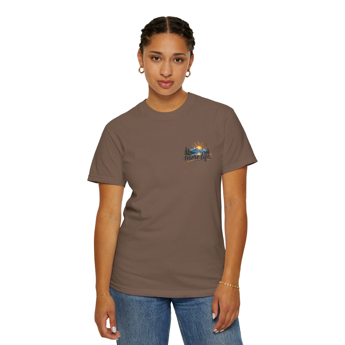 Adventure Graphic T-Shirt — "You Can't Give Your Life More Time" Scenic Tee