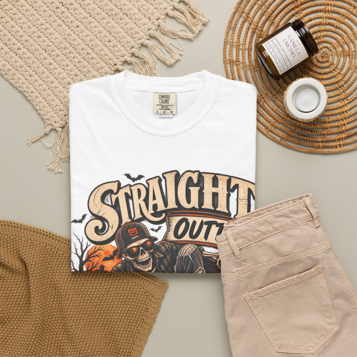 Straight Outta Coffin Halloween Graphic T-Shirt