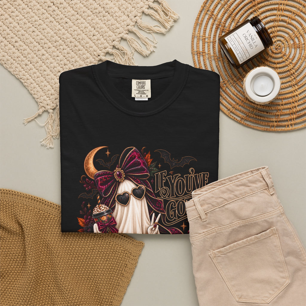 Halloween Ghost T-Shirt – "If You’ve Got It, Haunt It" Spooky Graphic Tee