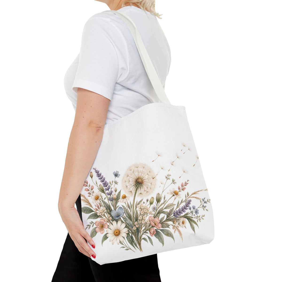 Wild Blooms Tote Bag – Botanical Wildflower Market Tote