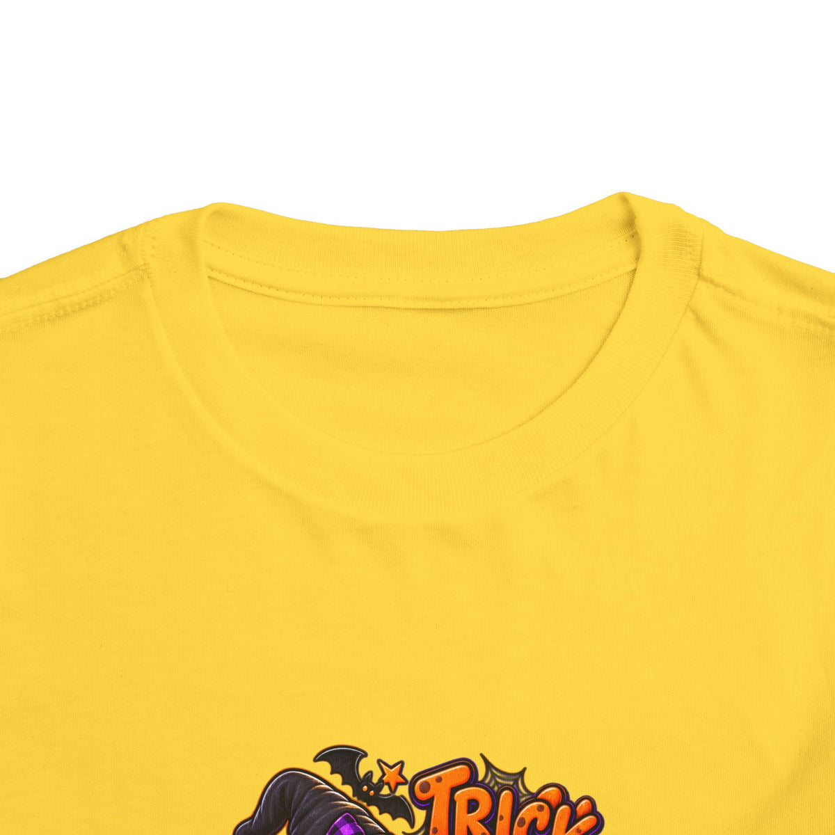 Toddler Tee — "Trick or Rawr" Halloween Dino Witch Shirt