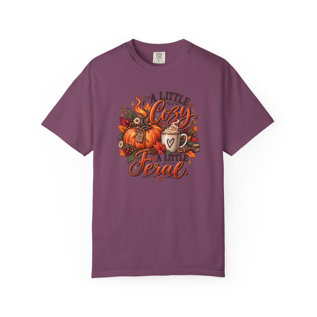 Cozy A Little Cozy A Little Feral Fall Pumpkin T-Shirt