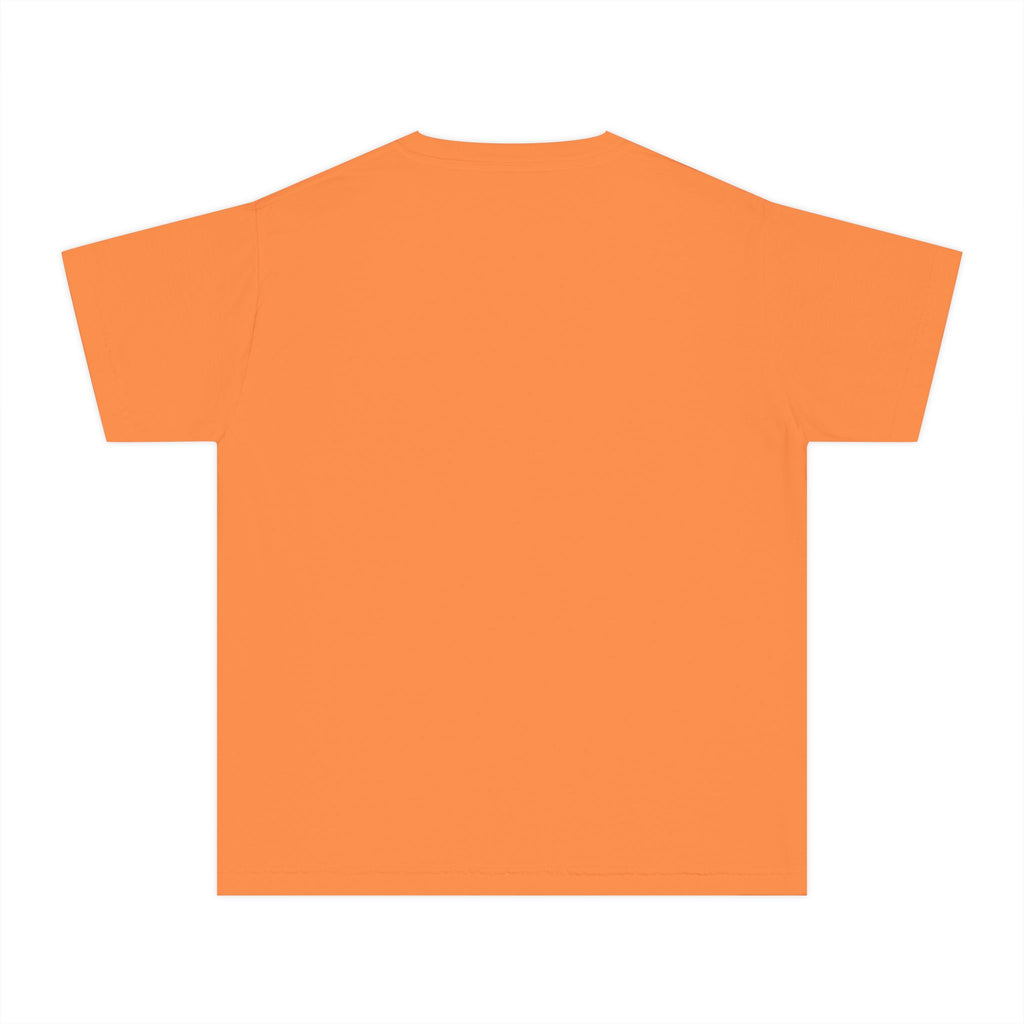 Kids Halloween Tee - Cute Gamer Kid with Pumpkins & Bats