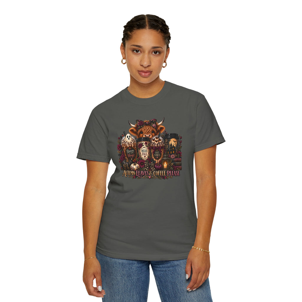 Vintage Floral Coffee Heifer T-Shirt — Heifer Coffee Graphic Tee